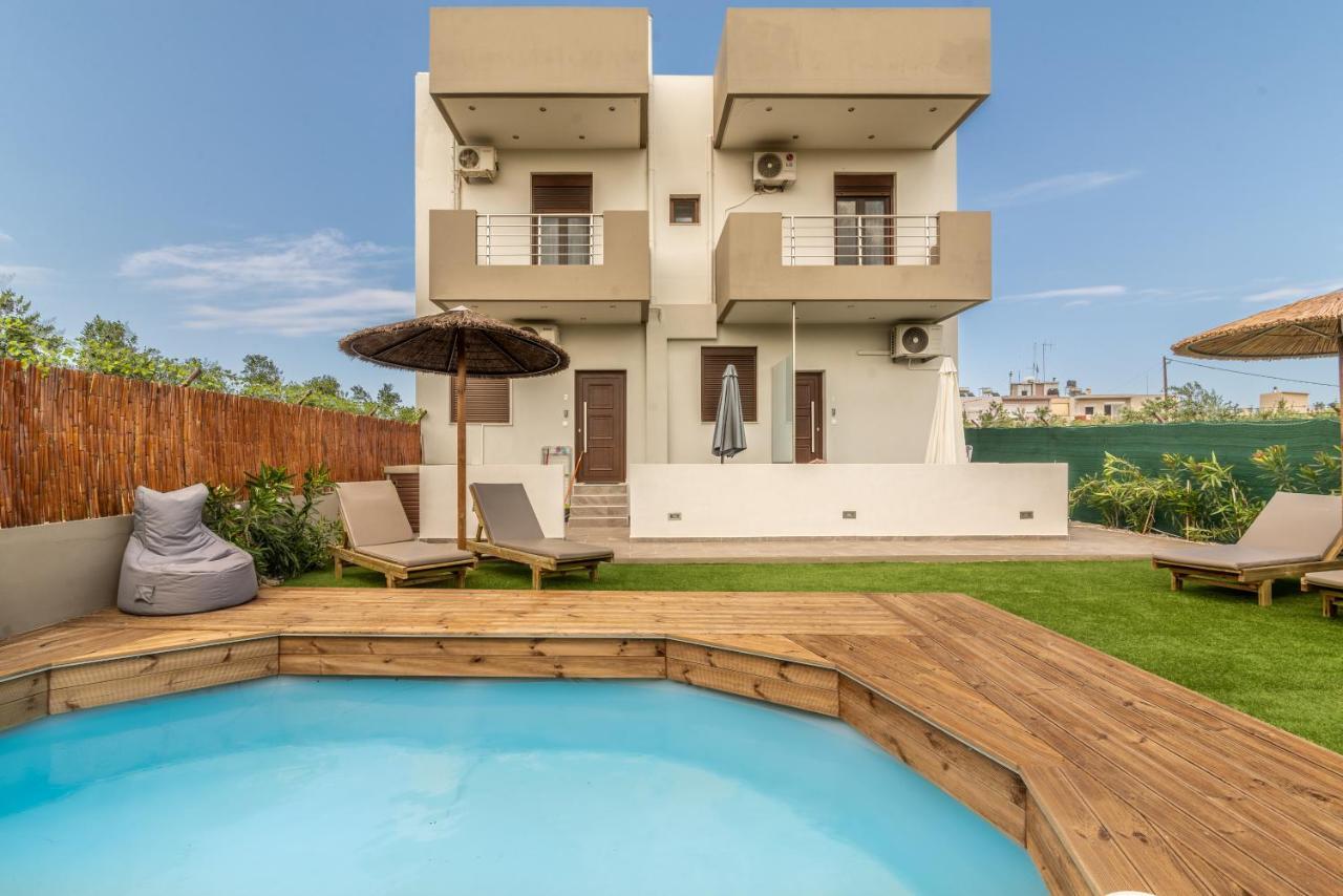 Modern House With Pool Near Beach Gazi Экстерьер фото