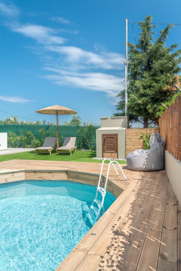 Modern House With Pool Near Beach Gazi Экстерьер фото