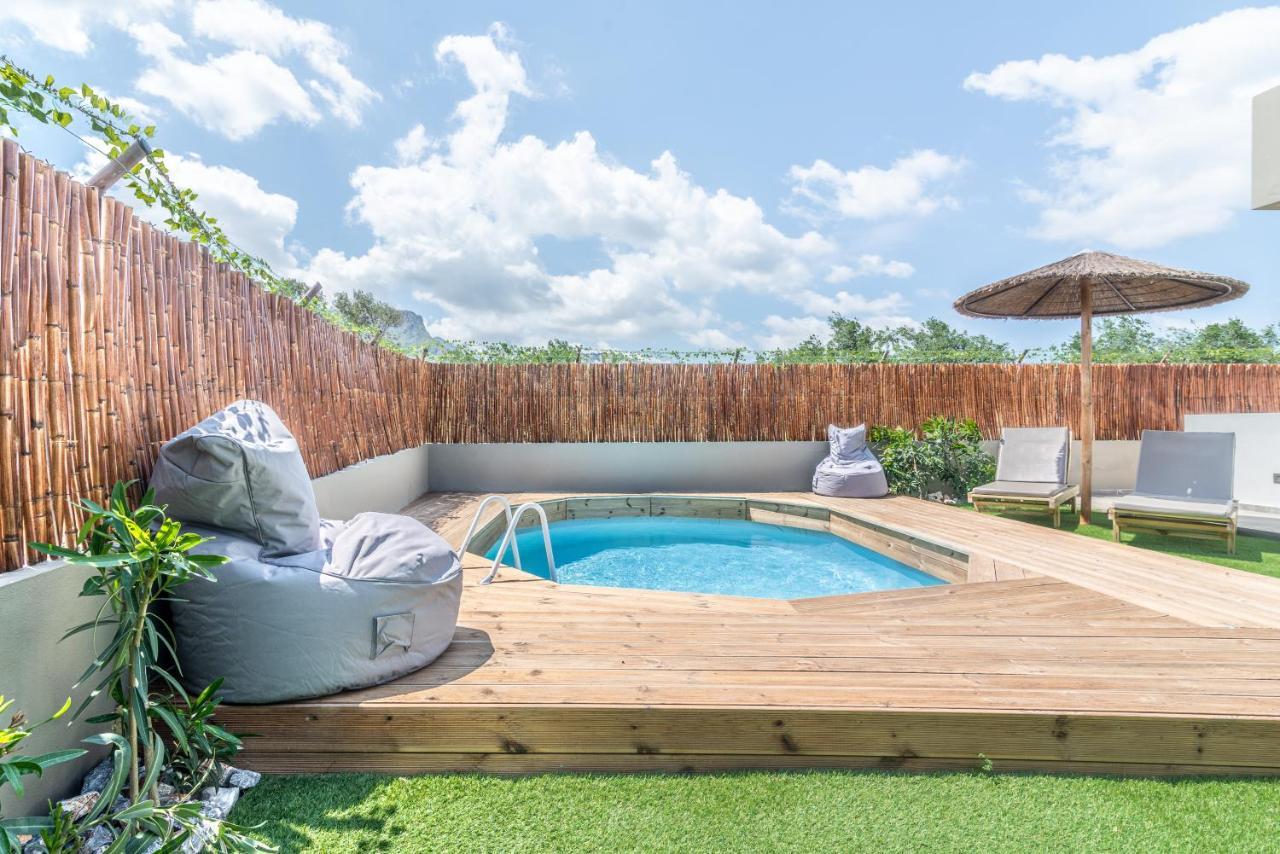 Modern House With Pool Near Beach Gazi Экстерьер фото