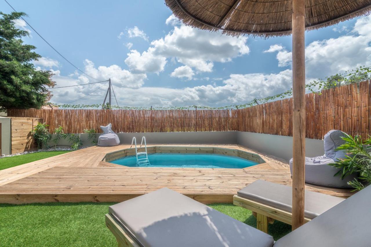 Modern House With Pool Near Beach Gazi Экстерьер фото